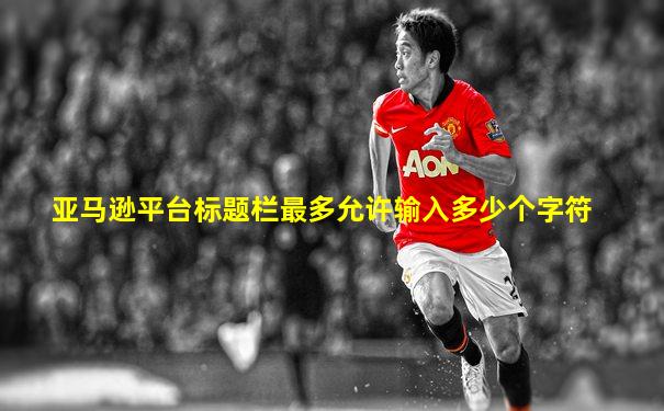 亚马逊平台标题栏最多允许输入多少个字符