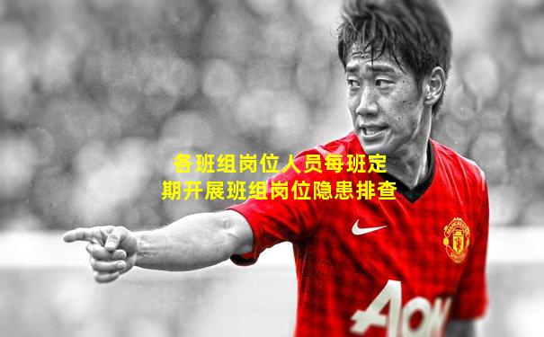 各班组岗位人员每班定期开展班组岗位隐患排查