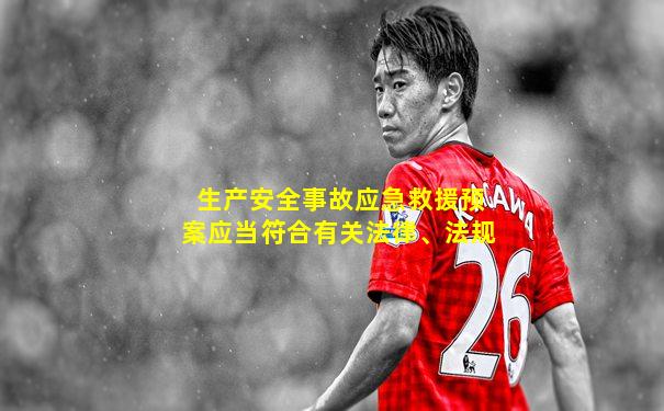 生产安全事故应急救援预案应当符合有关法律、法规